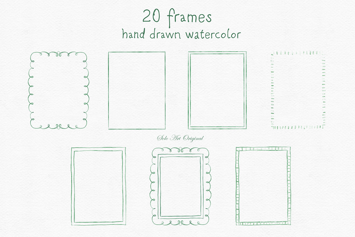 Hand-Drawn Whimsical Wavy Frames, a Graphic by Solo Art Original (Photo 2 of 7)