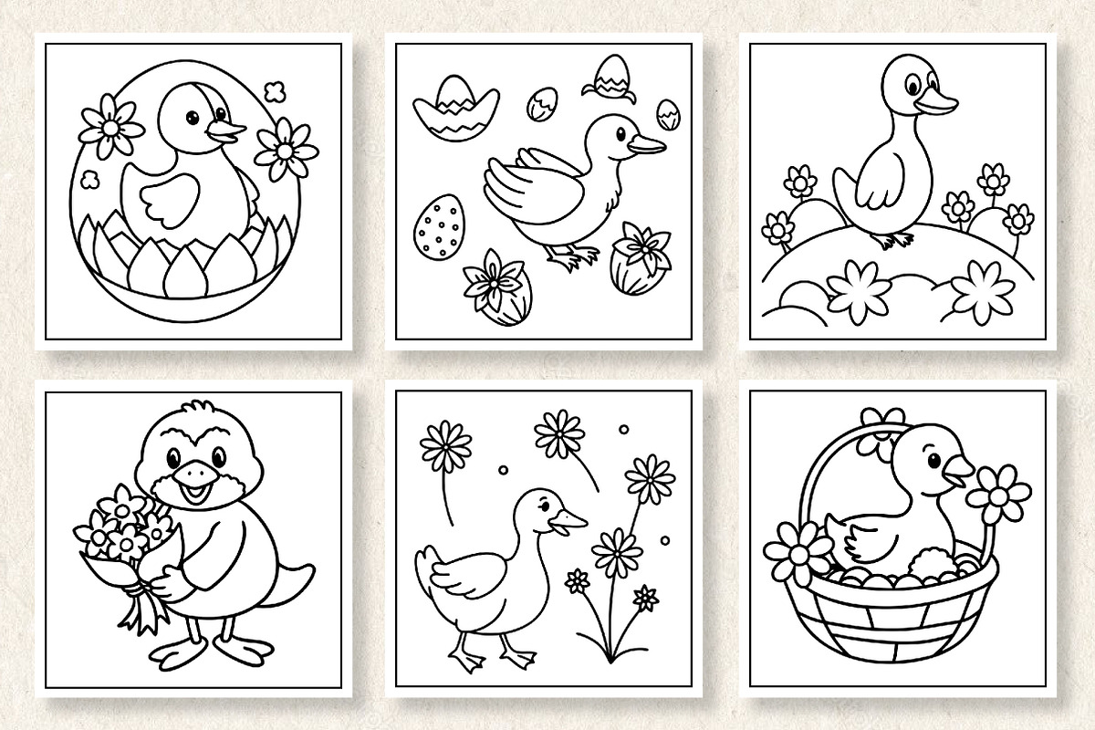 Easter Day With Duck Coloring Book, a Photo by Wow Magic (Photo 3 of 3)