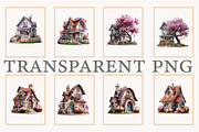 Whimsical Easter House clipart, an Illustration by Designworld (Thumbnail 4 of 10)