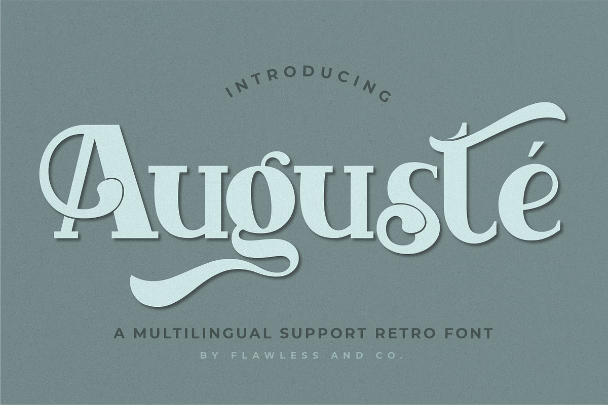 Auguste, a Sans Serif Font by Flawless And Co (Photo 3 of 12)