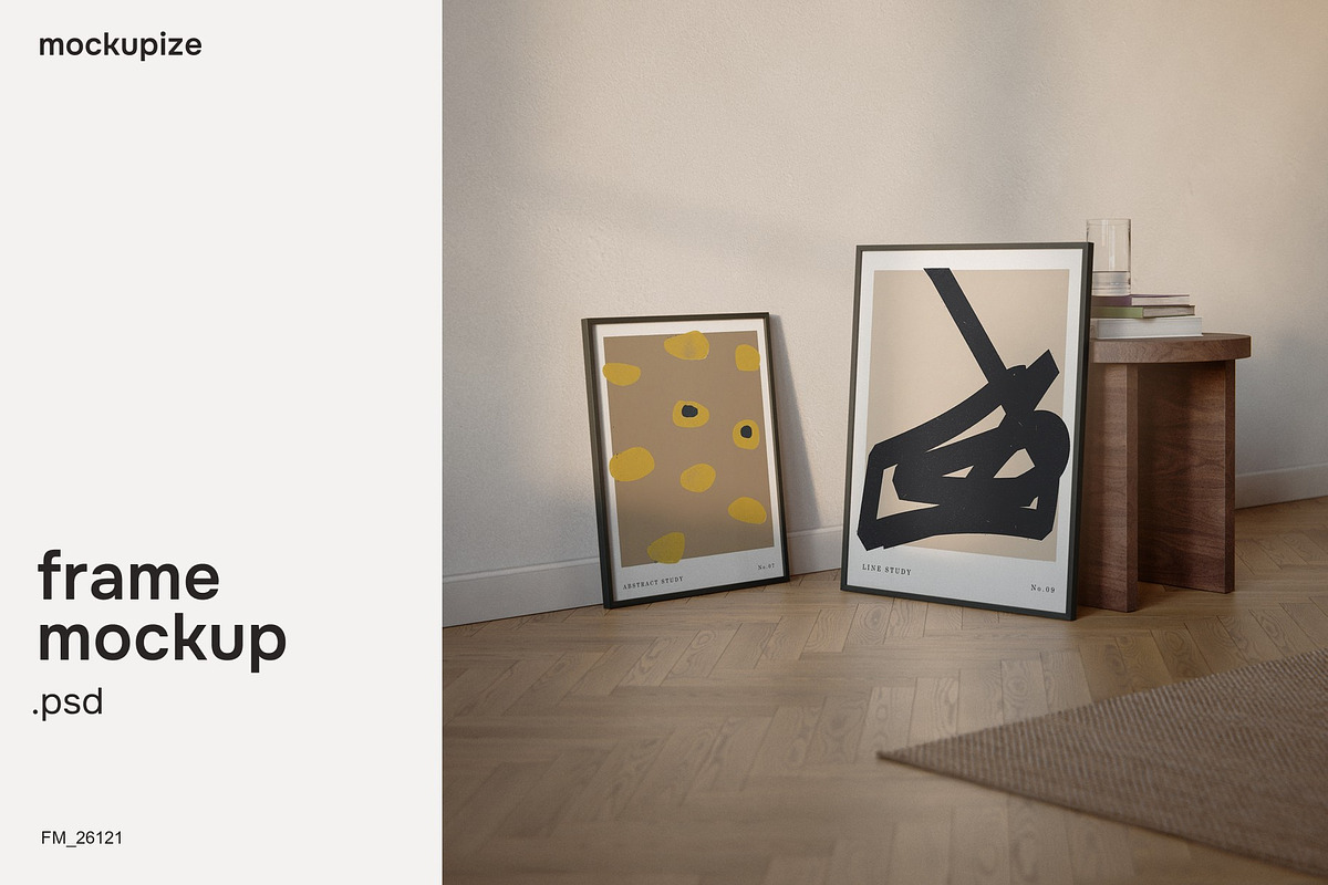 4x5 Two Frame Leaning Mockup, a Household Mockup by mockupize (Photo 1 of 7)