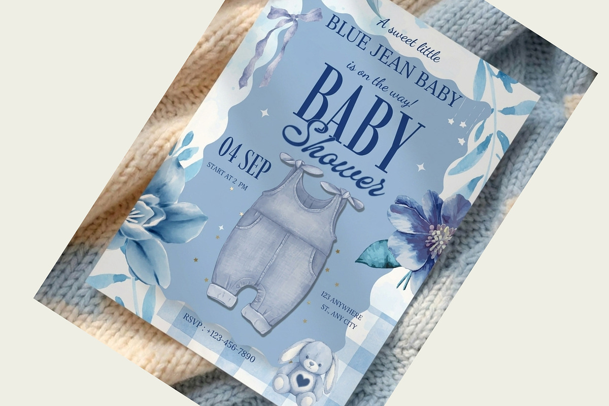 Baby Shower Invitation Template, an Invitation Template by FakhiiDesigns (Photo 1 of 4)