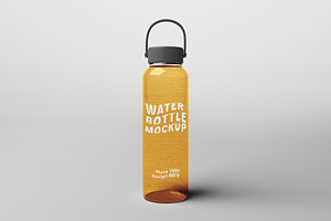 Water Bottle Mockup Set