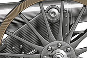 Vintage cannon, vector, an Illustration by Ledokolua (Thumbnail 2 of 2)
