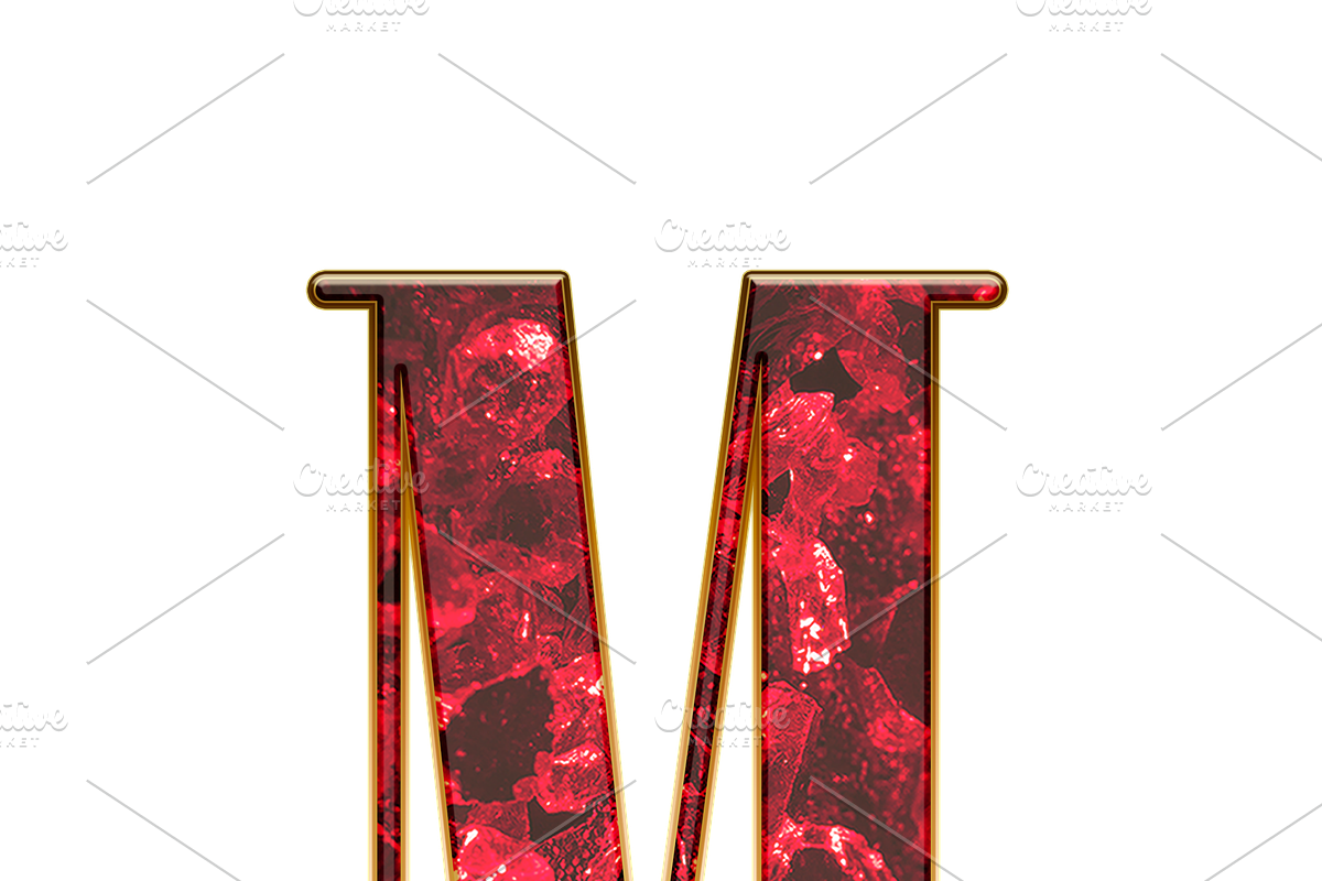 Red Diamond Alphabet: PNG Clipart, an Object Graphic by Watercolor_Vector Graphic (Photo 2 of 17)