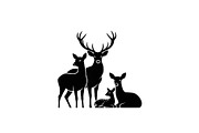 Majestic Deer & Stag Silhouette Bund, an Illustration by jahid234 (Thumbnail 34 of 41)