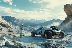 Exploring an alien desert landscape, a Photo by Pavel_design