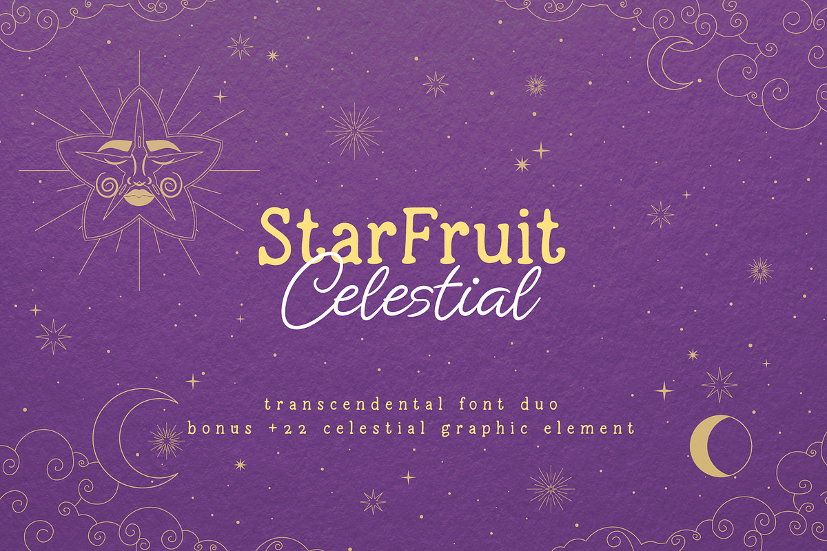 Starfruit Celestial Font Duo, a Serif Font by LTNG STUDIO (Photo 1 of 7)