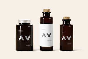 Glass Bottles Mockup, a Product Mockup by zpackcreative