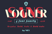 VOGUER Sans family, a Sans Serif Font by NREY (Thumbnail 1 of 7)