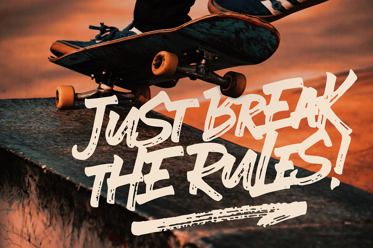 Ever Looser - Wild Brush Font, a Blackletter Font by azetypestudios.com (Photo 9 of 19)