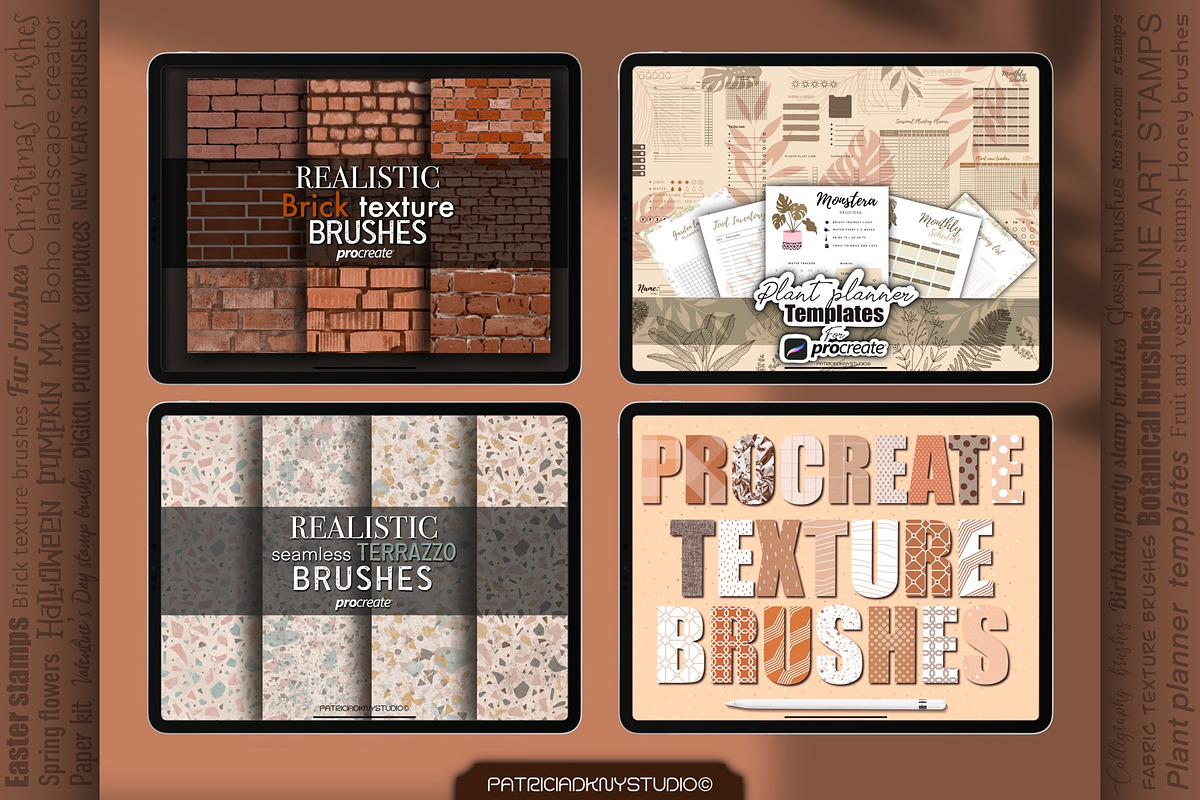 2500+ Procreate brushes // All shop, a Brush Add-On by PDknyStudio
