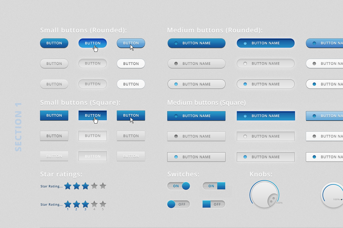 Clean Ui Kit, an UI Kit Template by HarryRundle