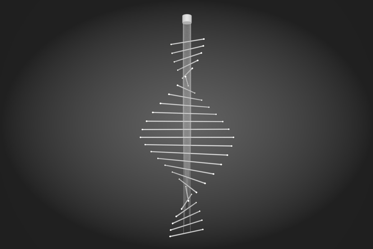 DNA Chandelier Light Fitting, a Furniture 3D Model by Morne Studio (Photo 3 of 5)