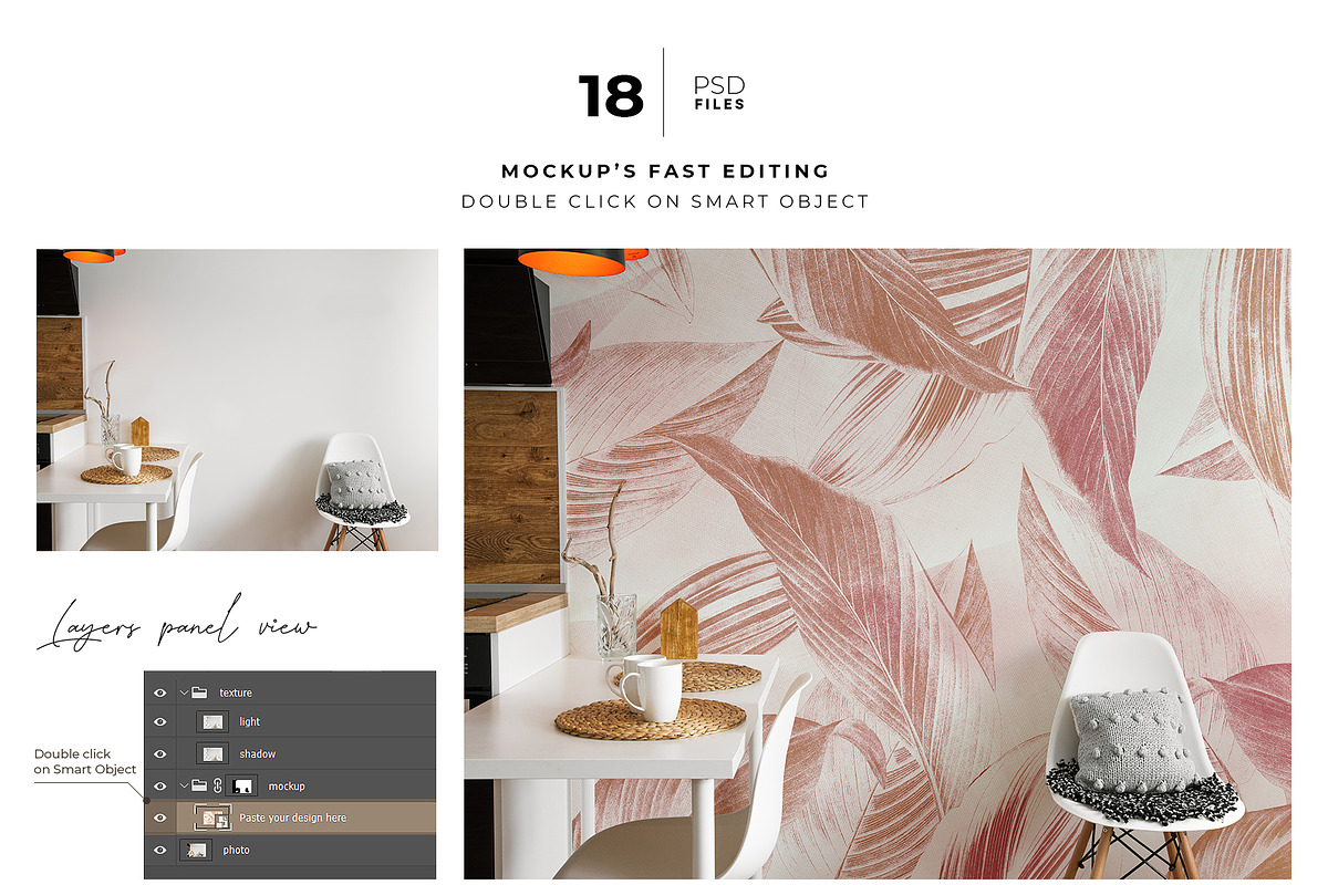 Wallpaper Mockup Set, a Product Mockup by Neutral Mockups (Photo 2 of 9)