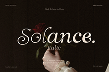 Solance Italic Family