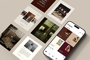 Moody Social Media Templates, a Social Media Template by Brand & Bloom (Thumbnail 2 of 15)