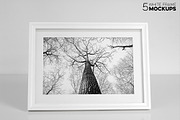 Bundle of 5 White Frame Mockups, a Print Template by LayerLabs (Thumbnail 3 of 5)