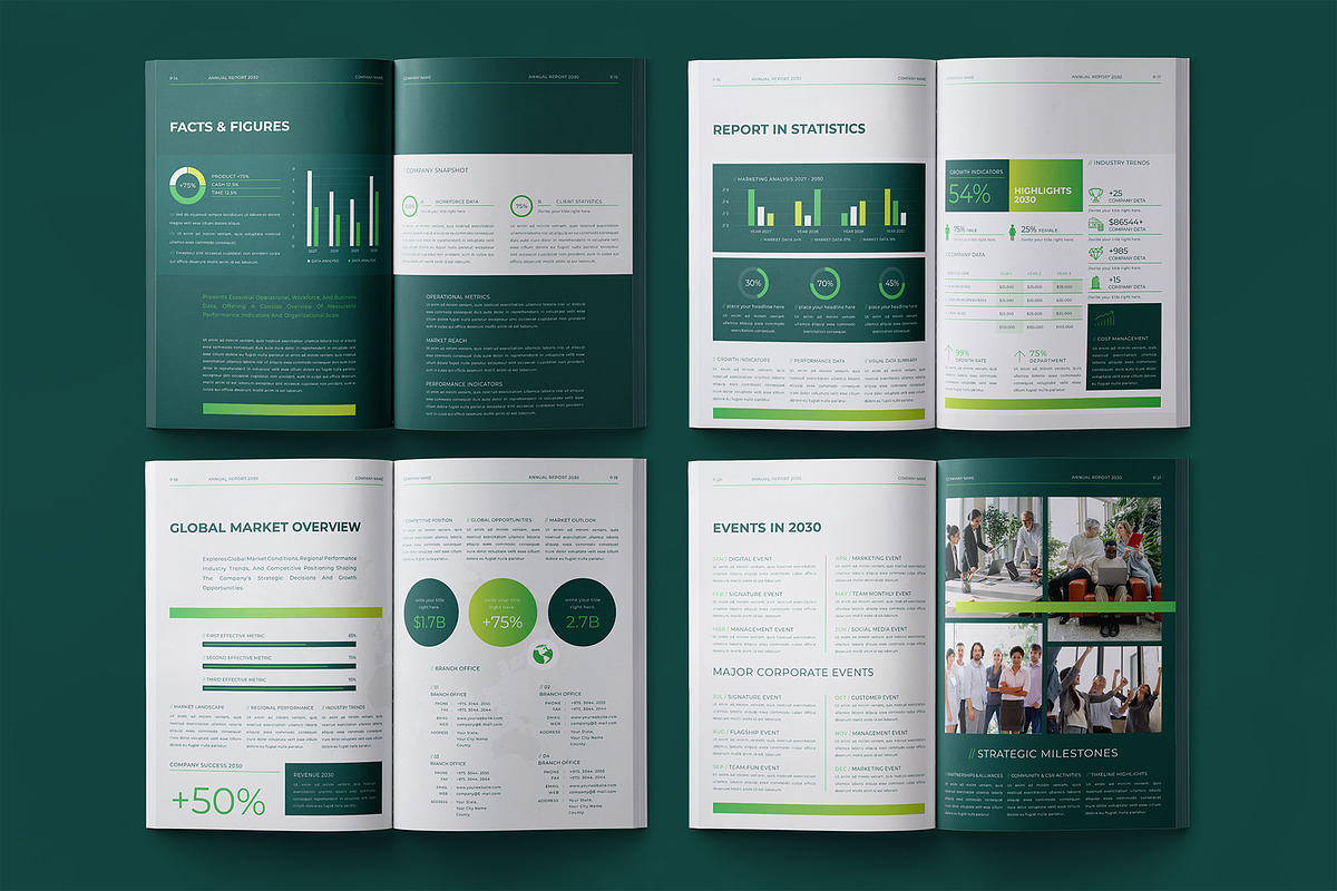 Corporate Annual Report Template, a Brochure Template by Designsoul14 (Photo 9 of 13)