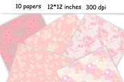 Pink Dreams Pattern 2, a Pattern Graphic by GlamArtZhanna (Thumbnail 3 of 3)