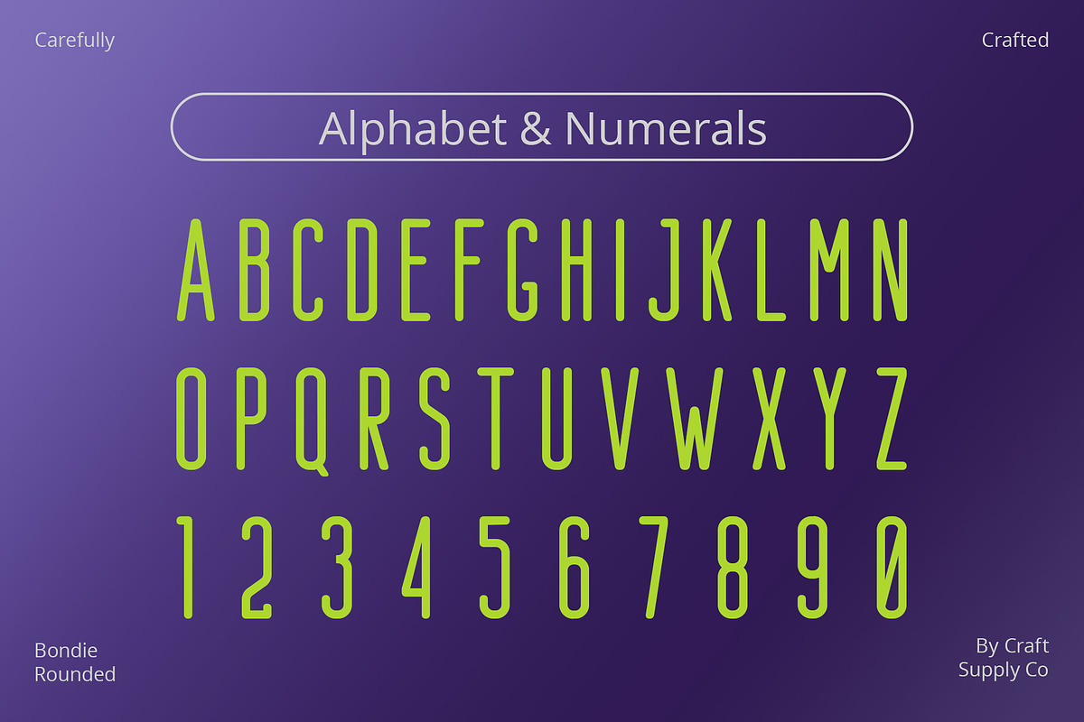 Bondie Rounded, a Sans Serif Font by Craft Supply Co. (Photo 3 of 8)