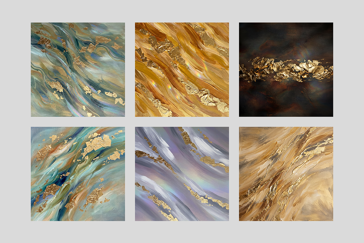 Luxury Gold Foil Acrylic Textures, a Texture Graphic by PopotLane (Photo 2 of 6)