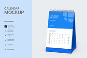 Spiral Desk Calendar Mockup PSD, a Product Mockup by graphypix (Thumbnail 2 of 4)