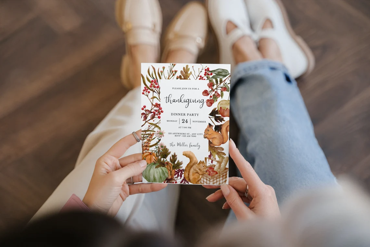 Editable Thanksgiving Invitation, an Invitation Template by ForeverPrint (Photo 2 of 6)