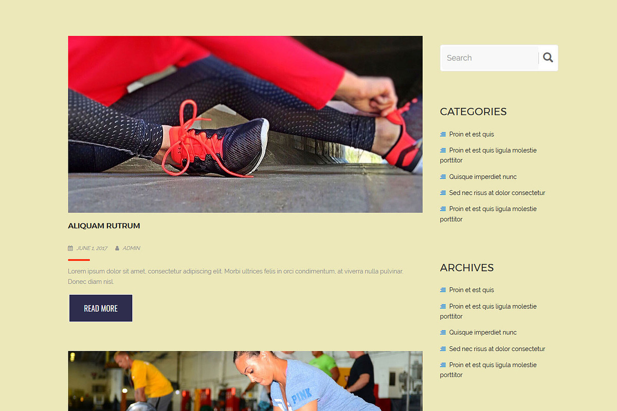 Fitness Plus HTML Template, a Bootstrap Template by VALIASOLUTION SHOP (Photo 4 of 4)