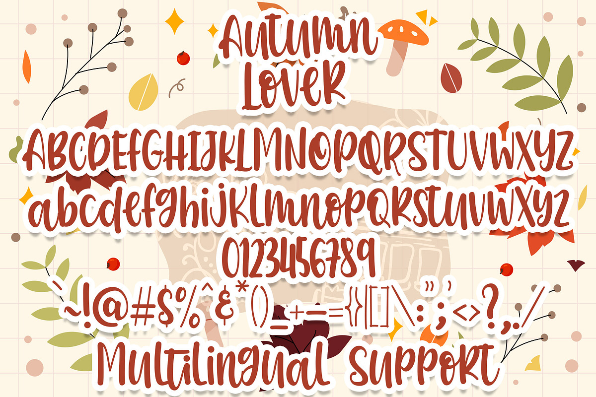 Autumn Lover Font, a Script Font by Dm Studio (Photo 5 of 5)