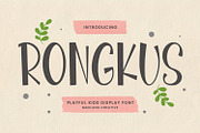 Rongkus Playful Kids Display Font, a Handwritten Font by Maulana Creative (Thumbnail 4 of 7)