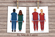 Family Look Clipart, People Clipart, a Person Illustration by ArtedeCatrin (Thumbnail 7 of 11)