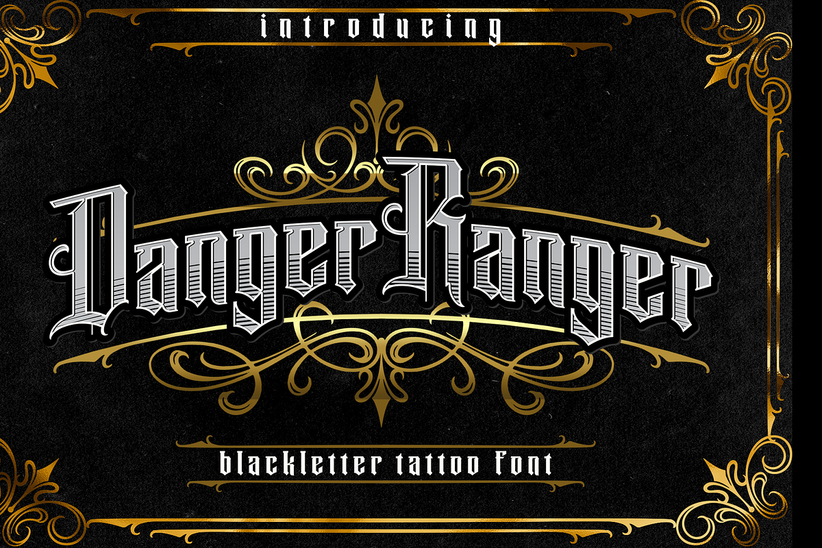 Blackletter Font Bundle #2, a Blackletter Font by dansdesign (Photo 9 of 10)