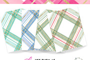 Modern Tartan Plaid Digital Papers, a Decorative Illustration by Essem Creatives (Thumbnail 3 of 7)