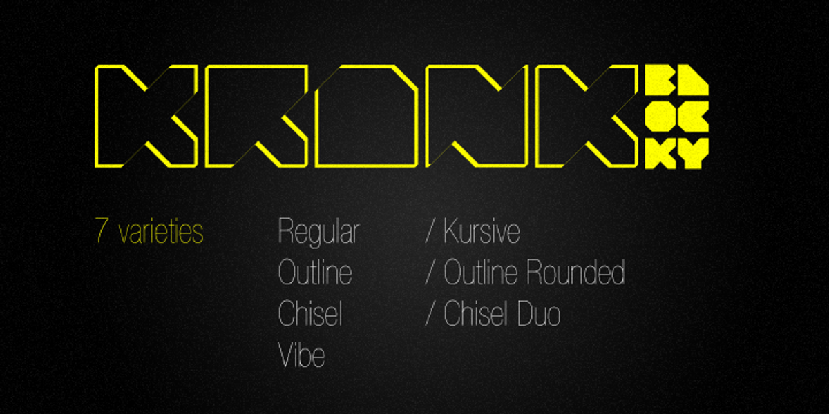 Krank, a Font by Matt Grey Design (Photo 2 of 4)