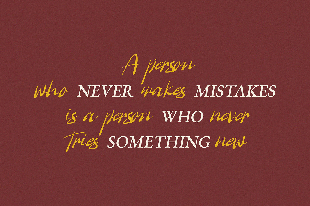 Silperiment – Stylish Handwritten, a Handwritten Font by BrandSemut (Photo 4 of 11)