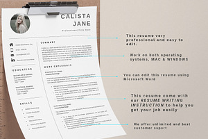 Word Resume Template 2 Pages