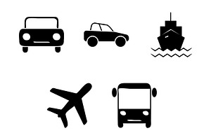 Transportation icon design template