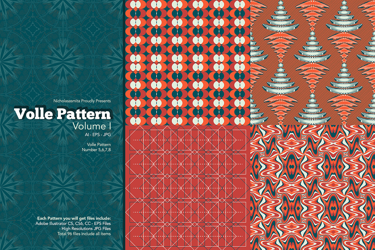 Volle Pattern Volume I, a Pattern Graphic by nicholasasmita (Photo 3 of 13)