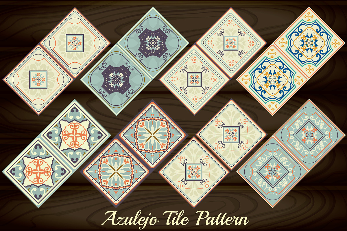 Tile Collection Patterns & Borders., a Pattern Graphic by DeMih