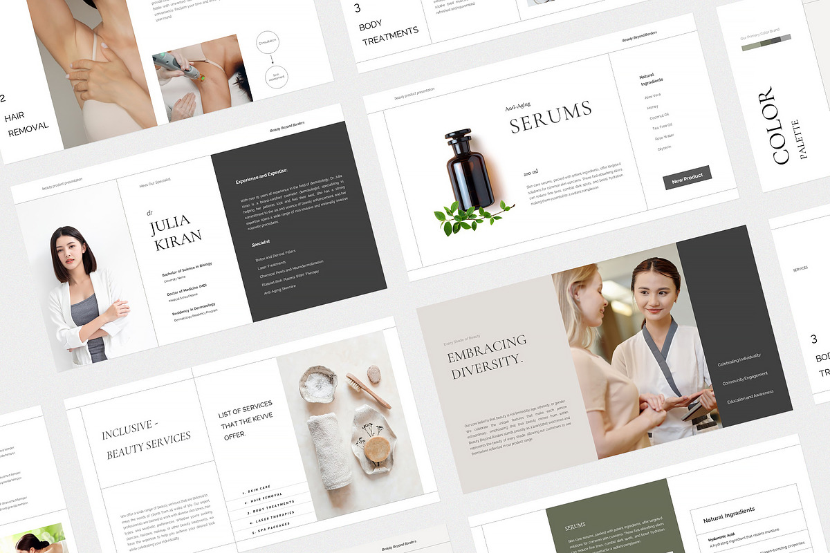 Kevve Beauty Clinic Powerpoint, a Presentation Template by kylyman (Photo 1 of 7)