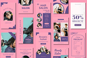Hair Salon Story Canva Templates, a Templates & Theme by BoontenStudio (Thumbnail 3 of 8)