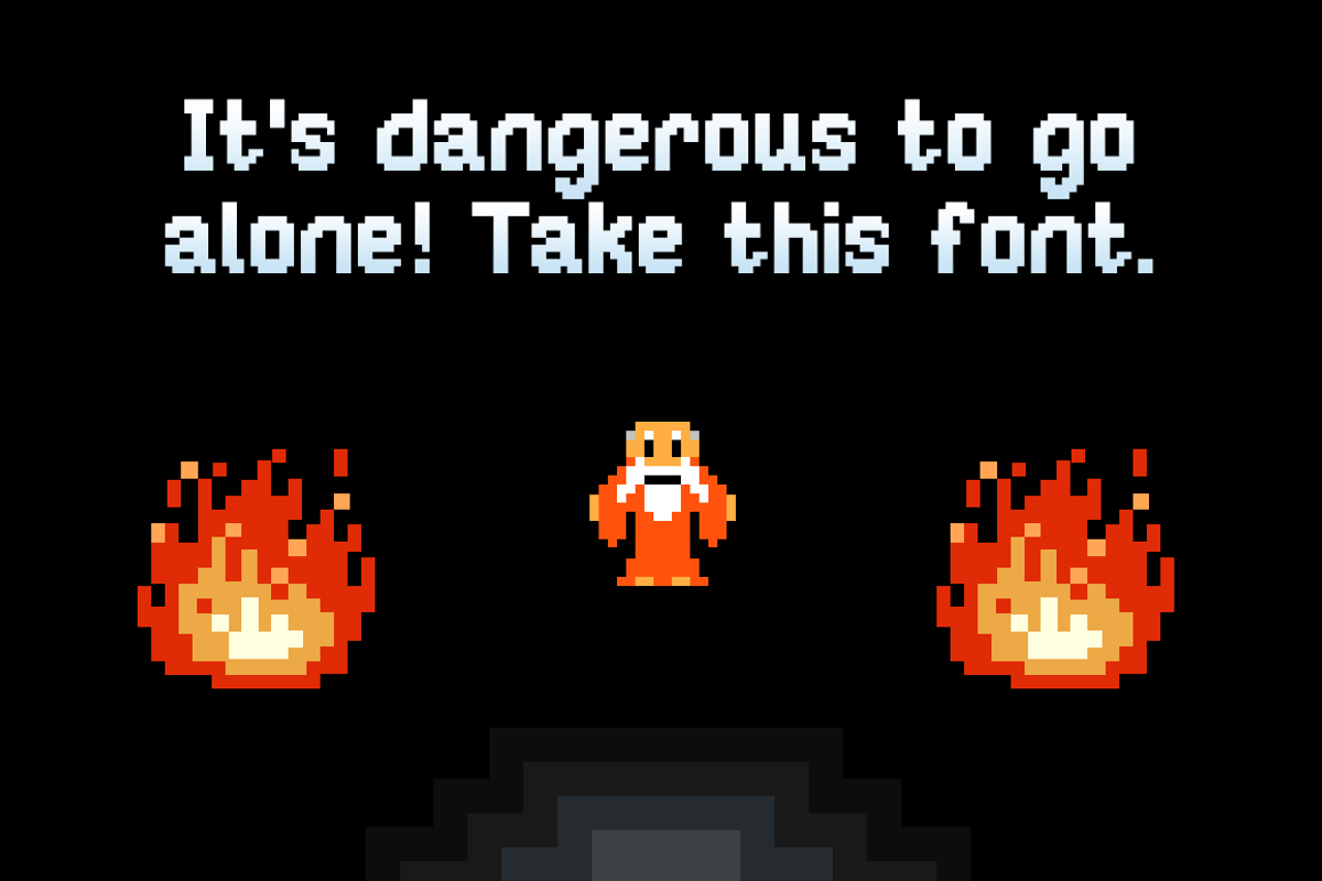 Jaunt: 8-bit pixel font preview 2