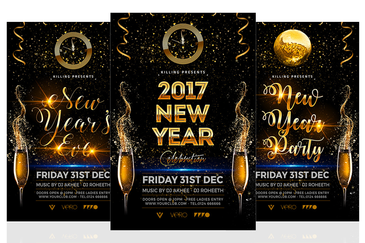 New Year Flyer, a Flyer Template by Flyerkart (Photo 1 of 3)