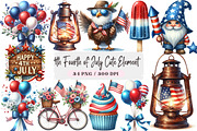 4th Fourth of July Cute Element, an Illustration by DreamArtGraphic (Thumbnail 1 of 4)