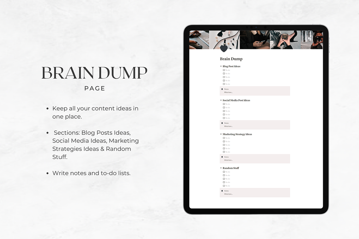 Content Planner for Notion, a Templates & Theme by AestheticOrganizer (Photo 6 of 11)