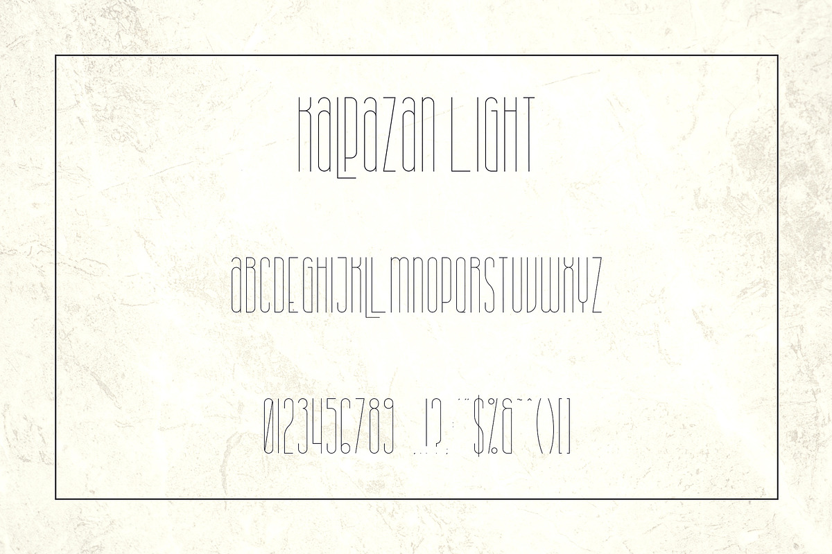 Kalpazan font family -50% preview 8
