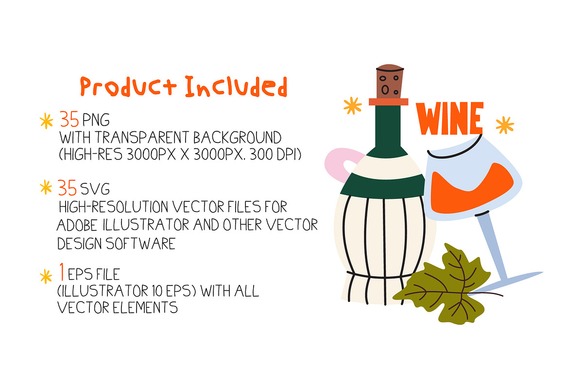 Wine and Cheese Clipart, a Food Illustration by Luamor (Photo 4 of 7)