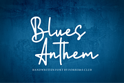 Blues Anthem | Handwritten Font, a Script Font by Forberas Club (Thumbnail 1 of 7)