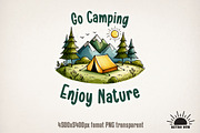 Camping Sublimation Bundle Hiking, an Object Graphic by GlitterCraft (Thumbnail 21 of 21)